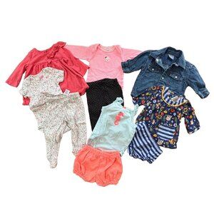 Baby Girls Clothes Lot 10 Piece Spring Summer Outfit Dresses Romper 3-6 Months